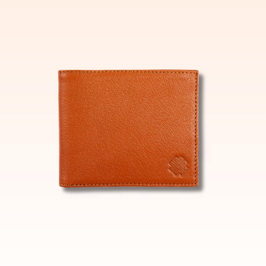 Bifold Leather Wallet Orange - MORELET®
