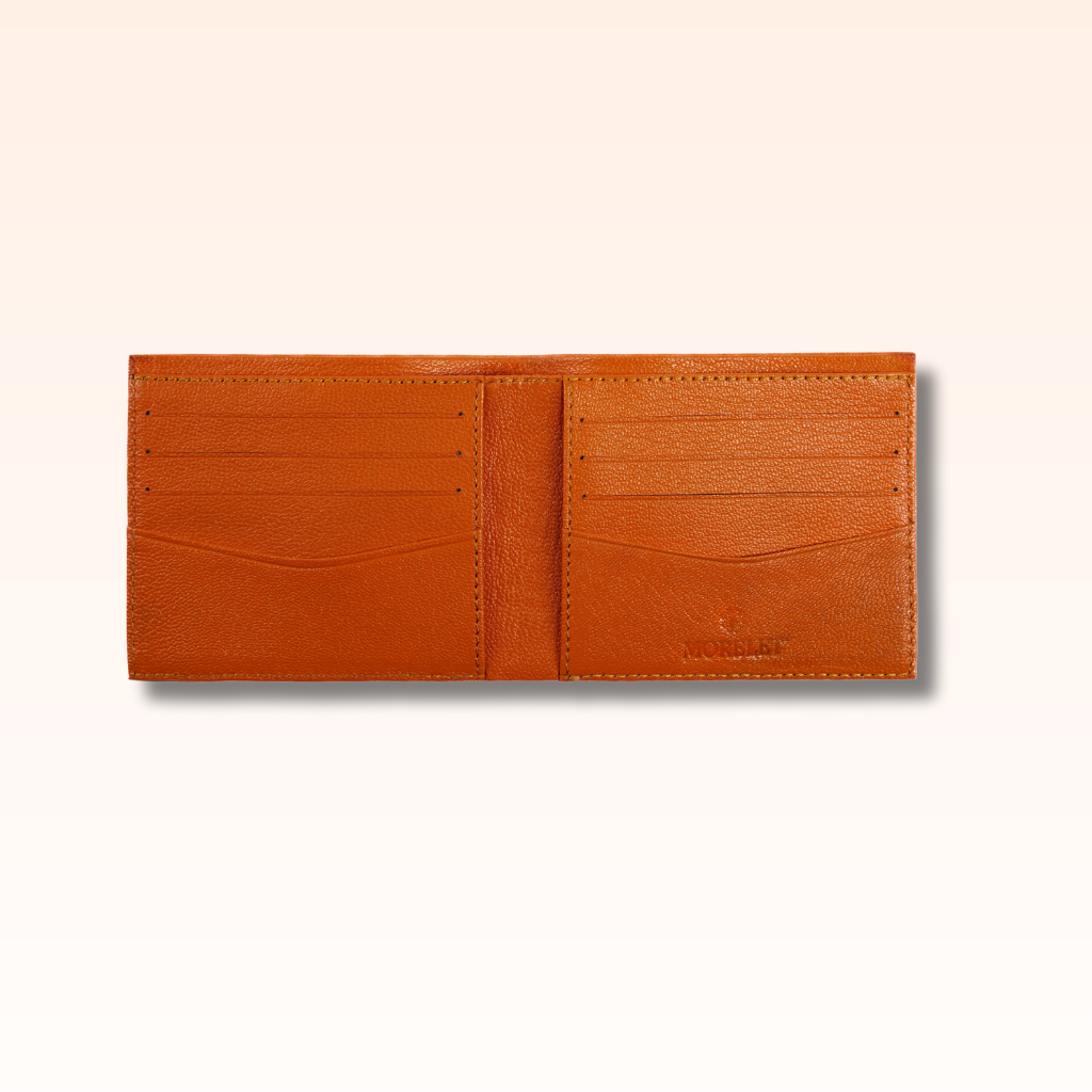 Bifold Leather Wallet Orange - MORELET®