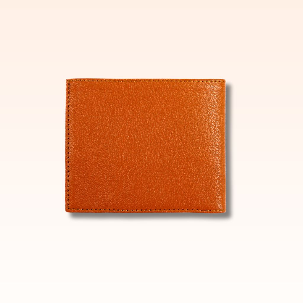 Bifold Leather Wallet Orange - MORELET®