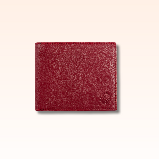 Bifold Leather Wallet Red - MORELET®