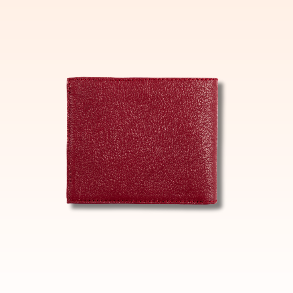 Bifold Leather Wallet Red - MORELET®