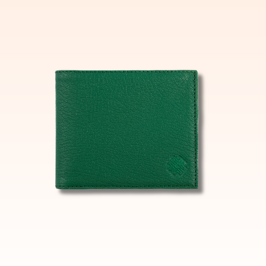 Bifold Leather Wallet Vert - MORELET®