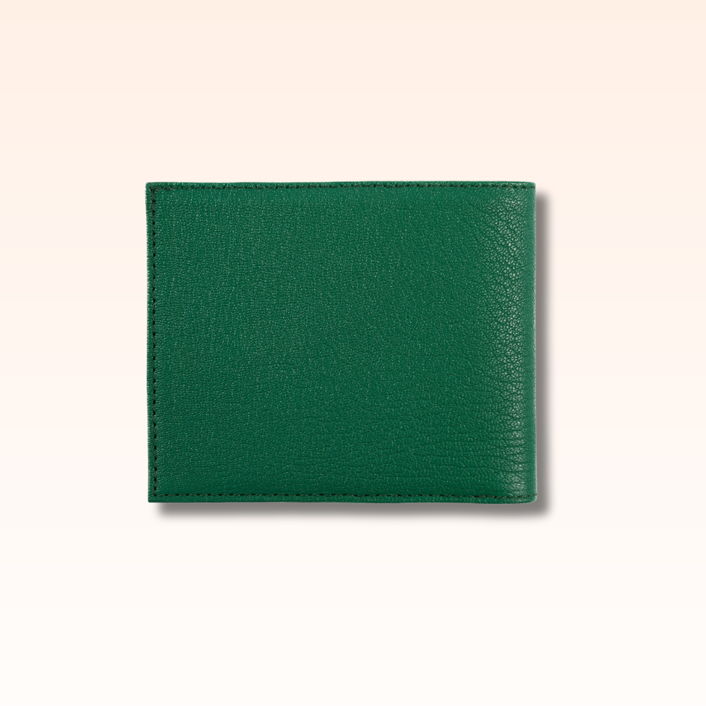 Bifold Leather Wallet Vert - MORELET®