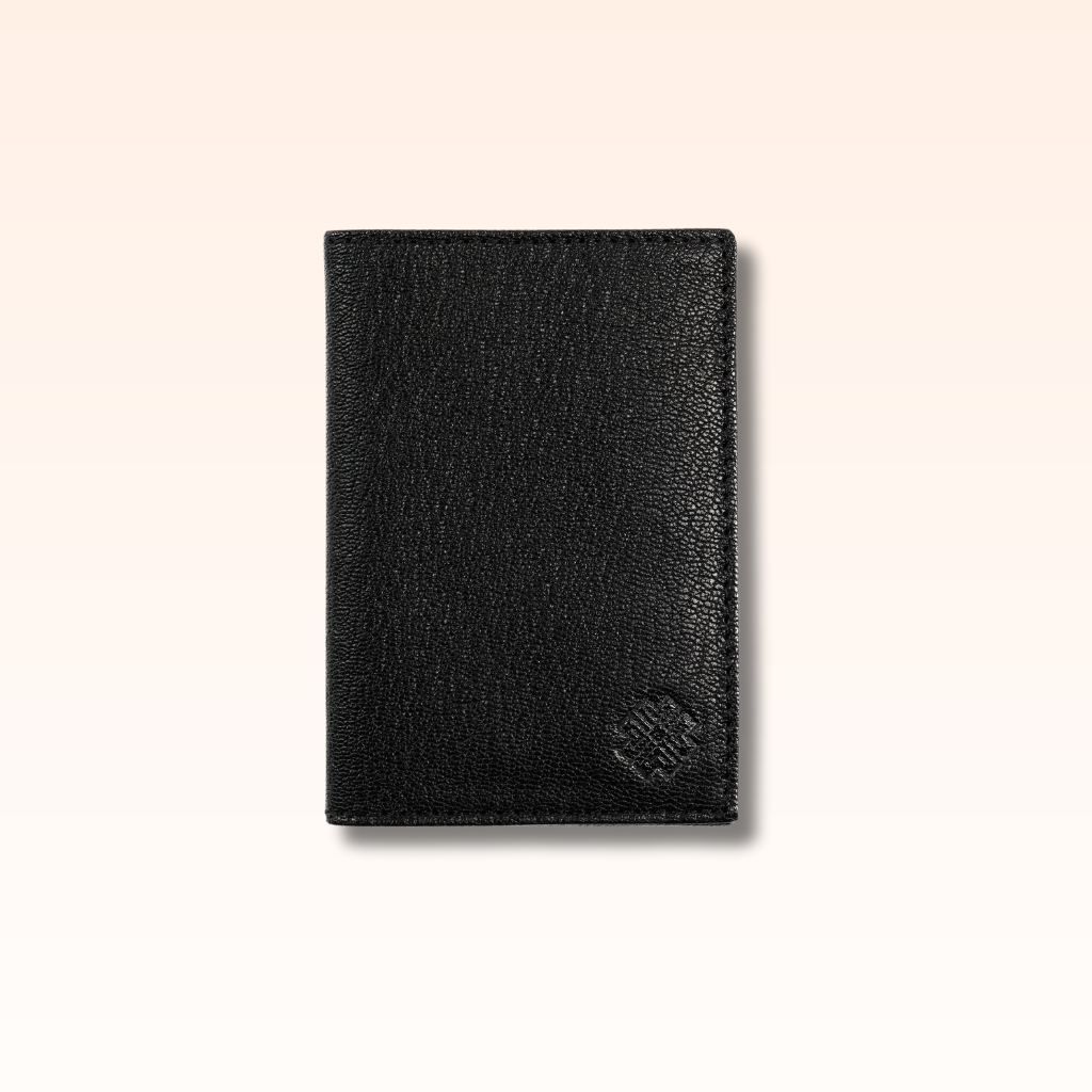 Compact Leather Wallet Noir - MORELET®