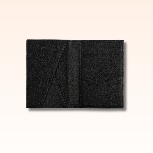 Compact Leather Wallet Noir - MORELET®