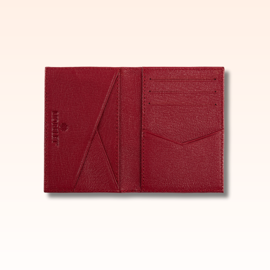 Compact Leather Wallet Red - MORELET®