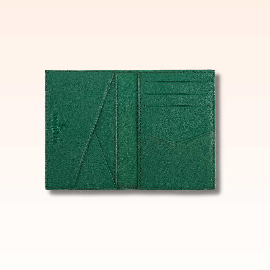Compact Leather Wallet Vert - MORELET®