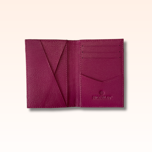 Compact Crocodile Wallet Magenta Glazed - MORELET®