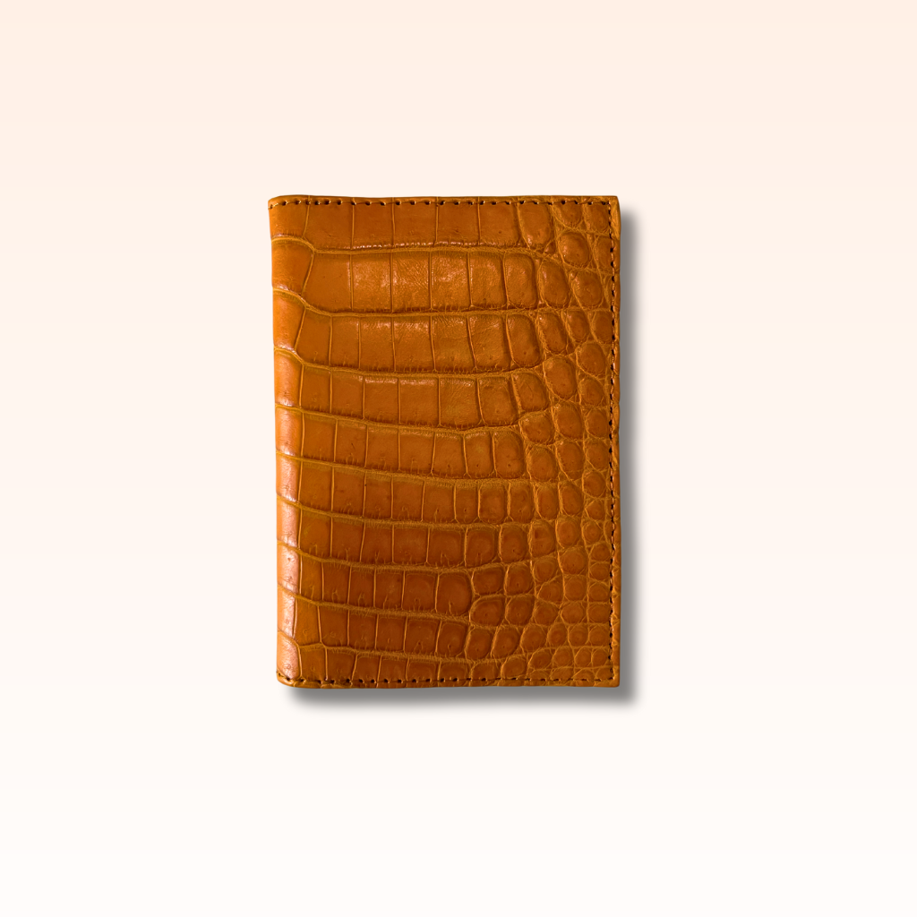 Compact Crocodile Wallet Amber - MORELET®