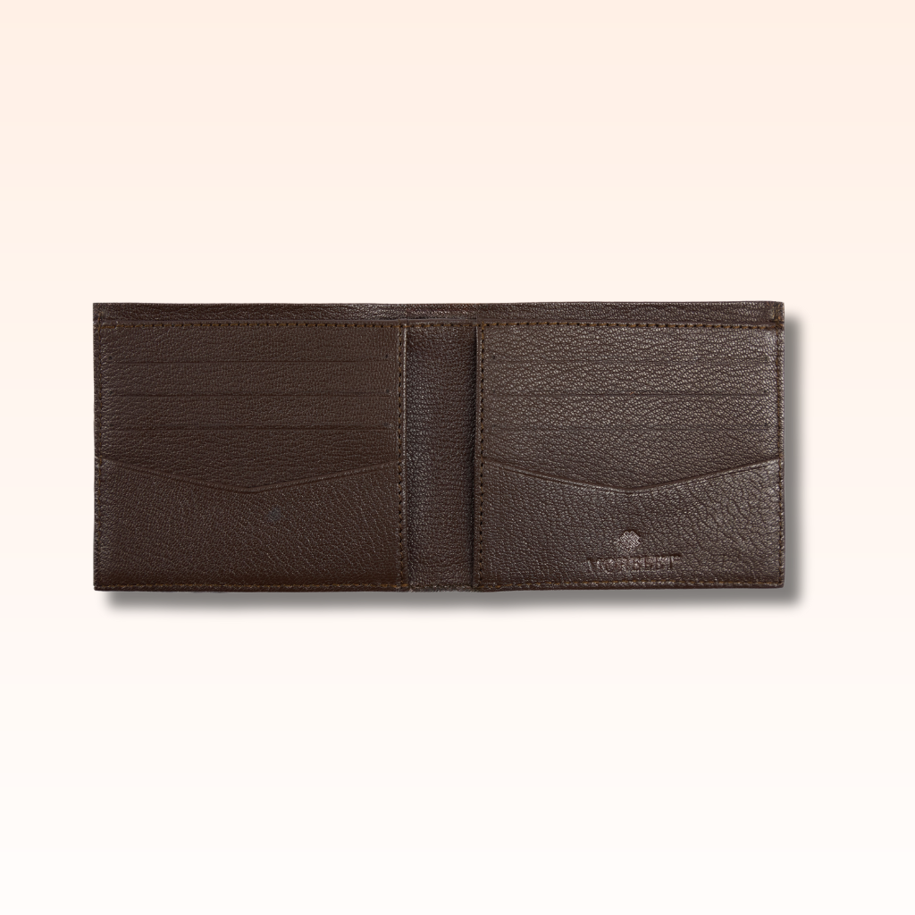 Bifold Crocodile Wallet Nicotine - MORELET®