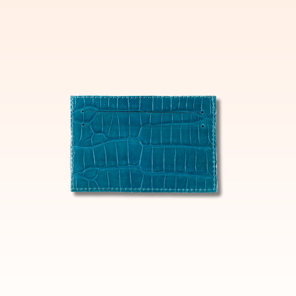 Crocodile Card Holder Tahiti Glazed - MORELET®