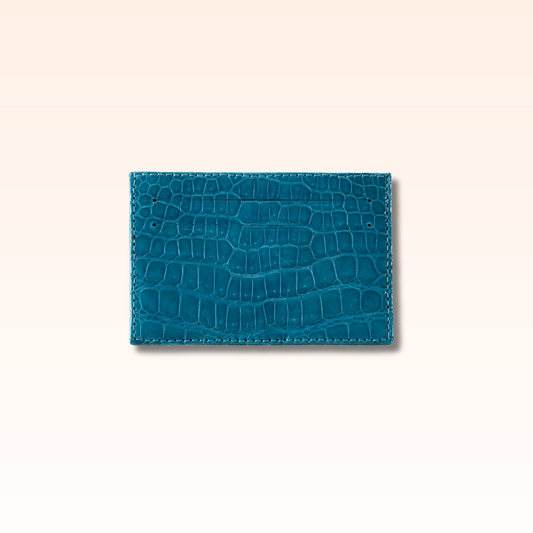 Crocodile Card Holder Tahiti Glazed - MORELET®