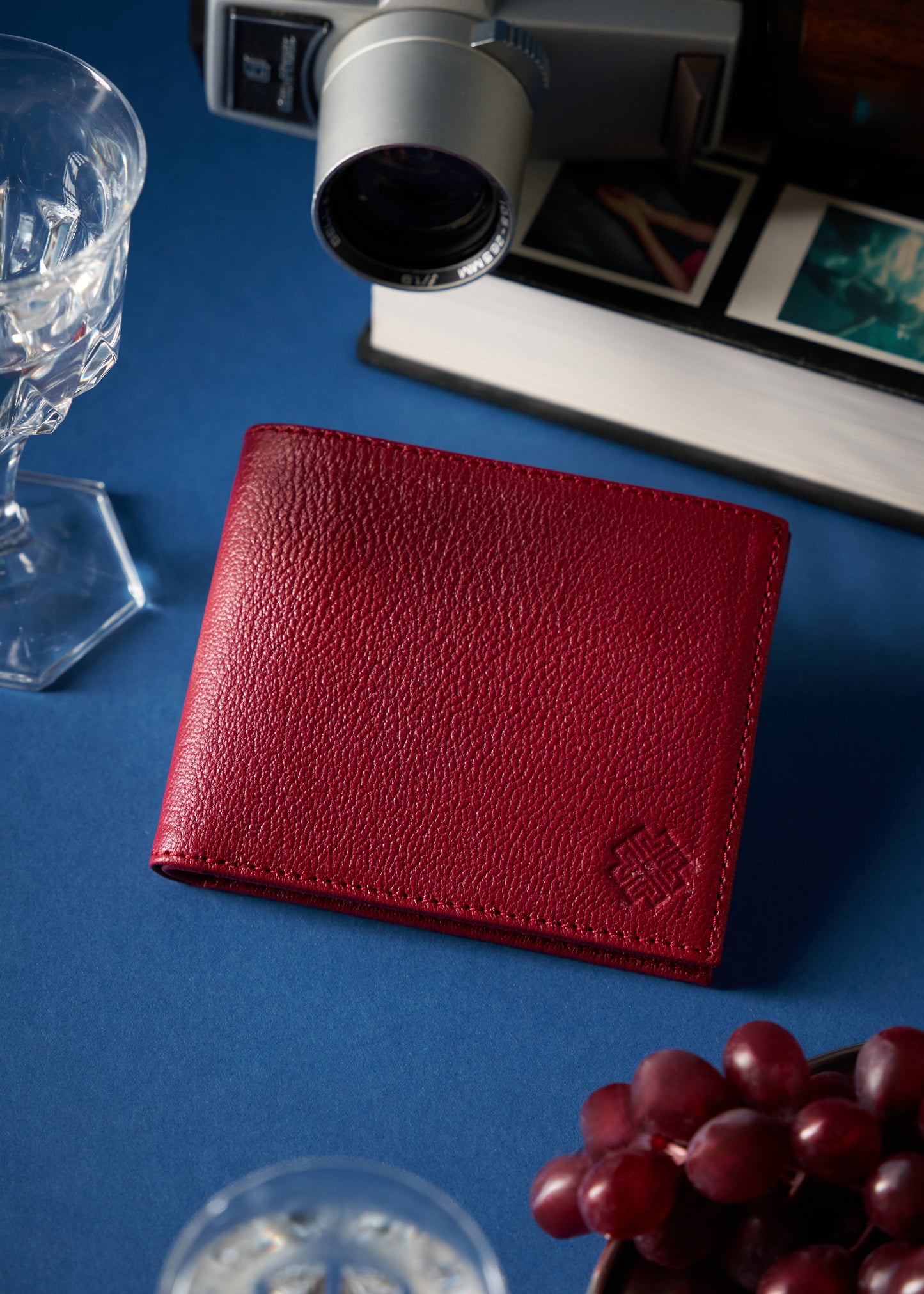 Bifold Leather Wallet Red - MORELET®