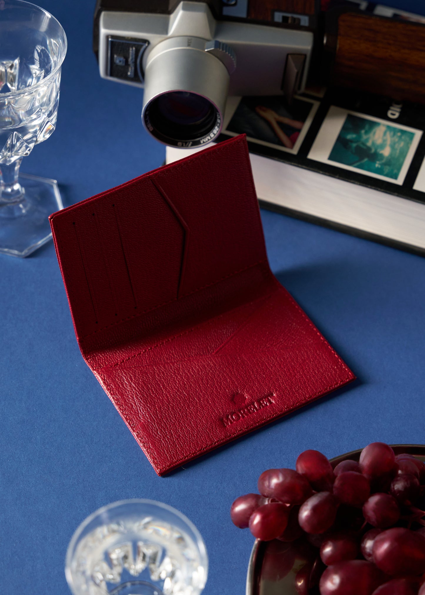 Compact Leather Wallet Red - MORELET®