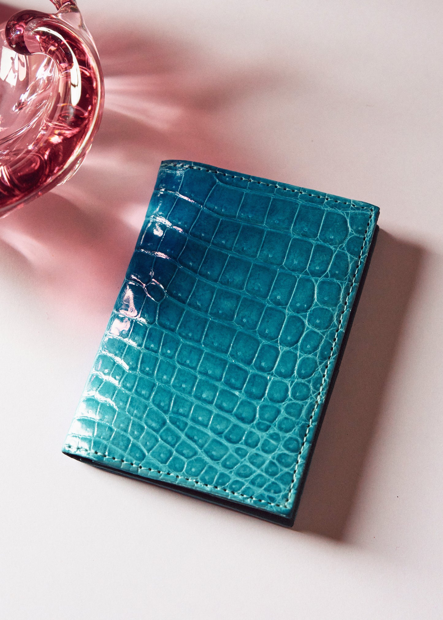 Compact Crocodile Wallet Tahiti Glazed - MORELET®