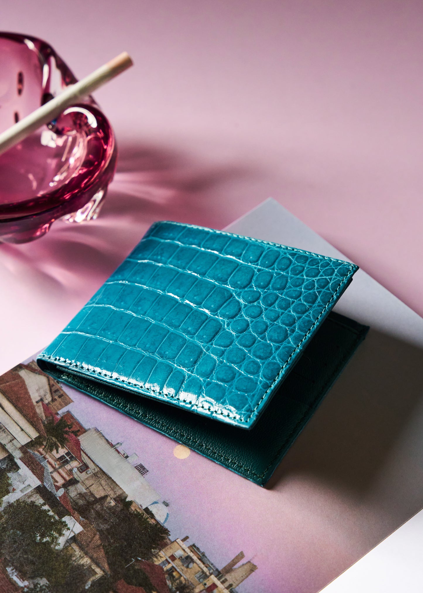 Bifold Crocodile Wallet Tahiti Glazed - MORELET®