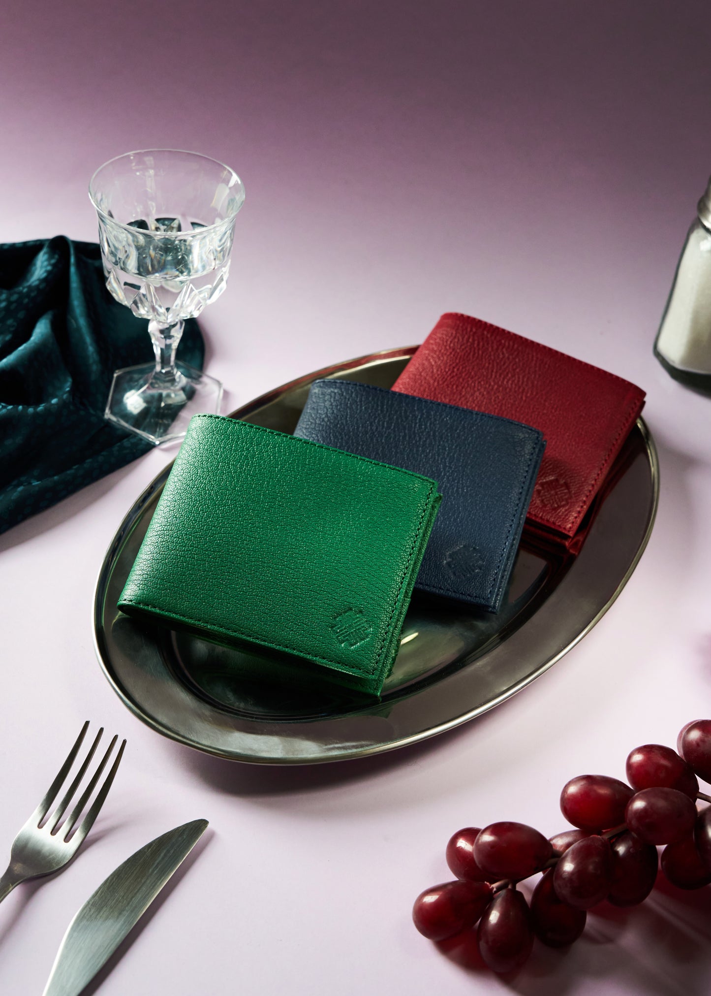 Bifold Leather Wallet Vert - MORELET®