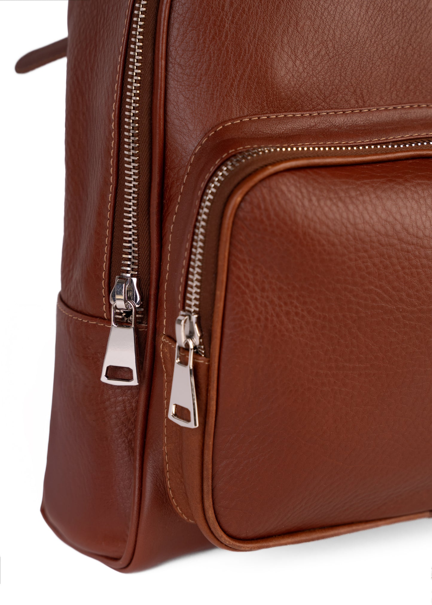 Luxury Leather Backpack Saddle Brown - MORELET®