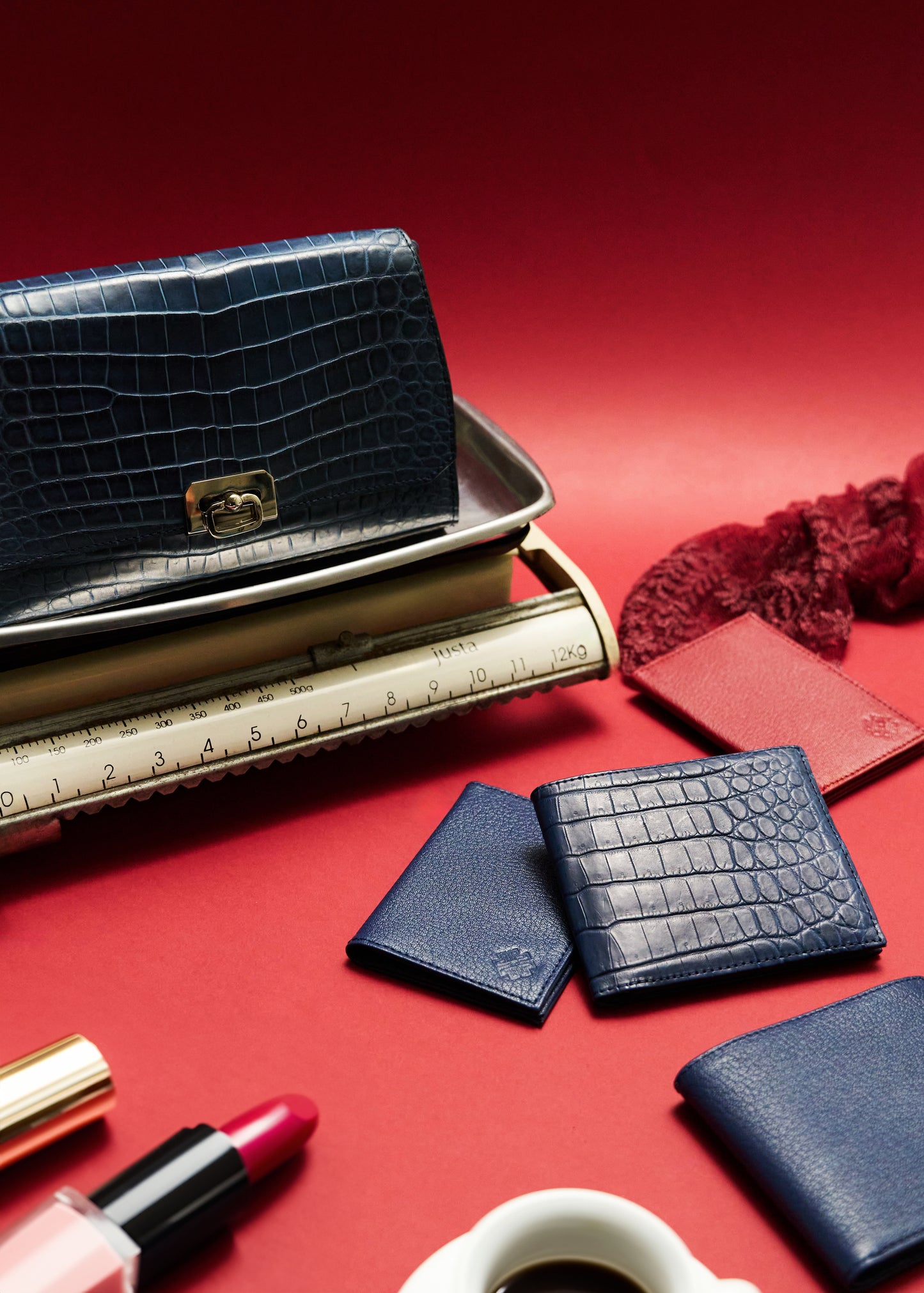 Compact Leather Wallet Lazuli - MORELET®