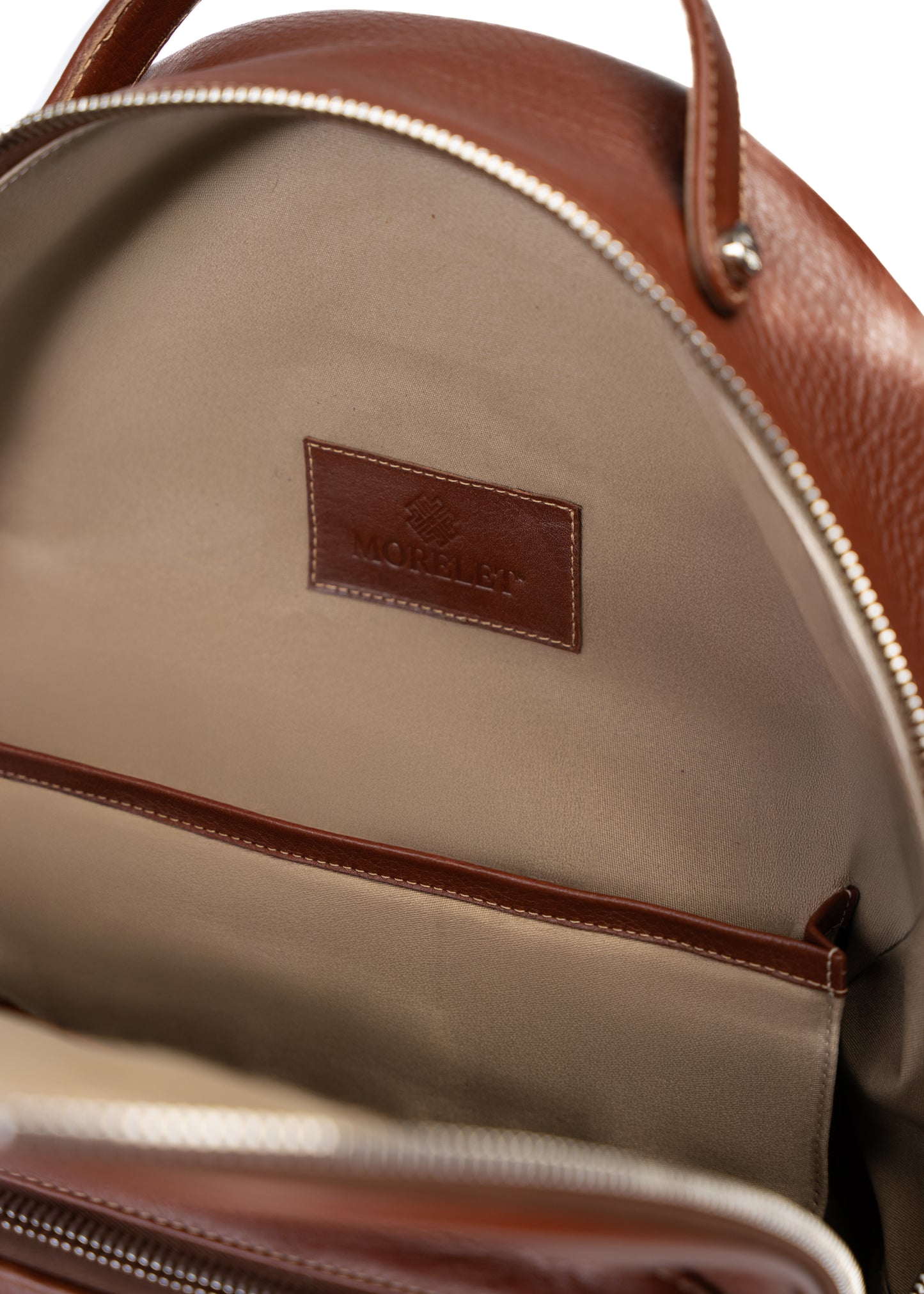 Luxury Leather Backpack Saddle Brown - MORELET®