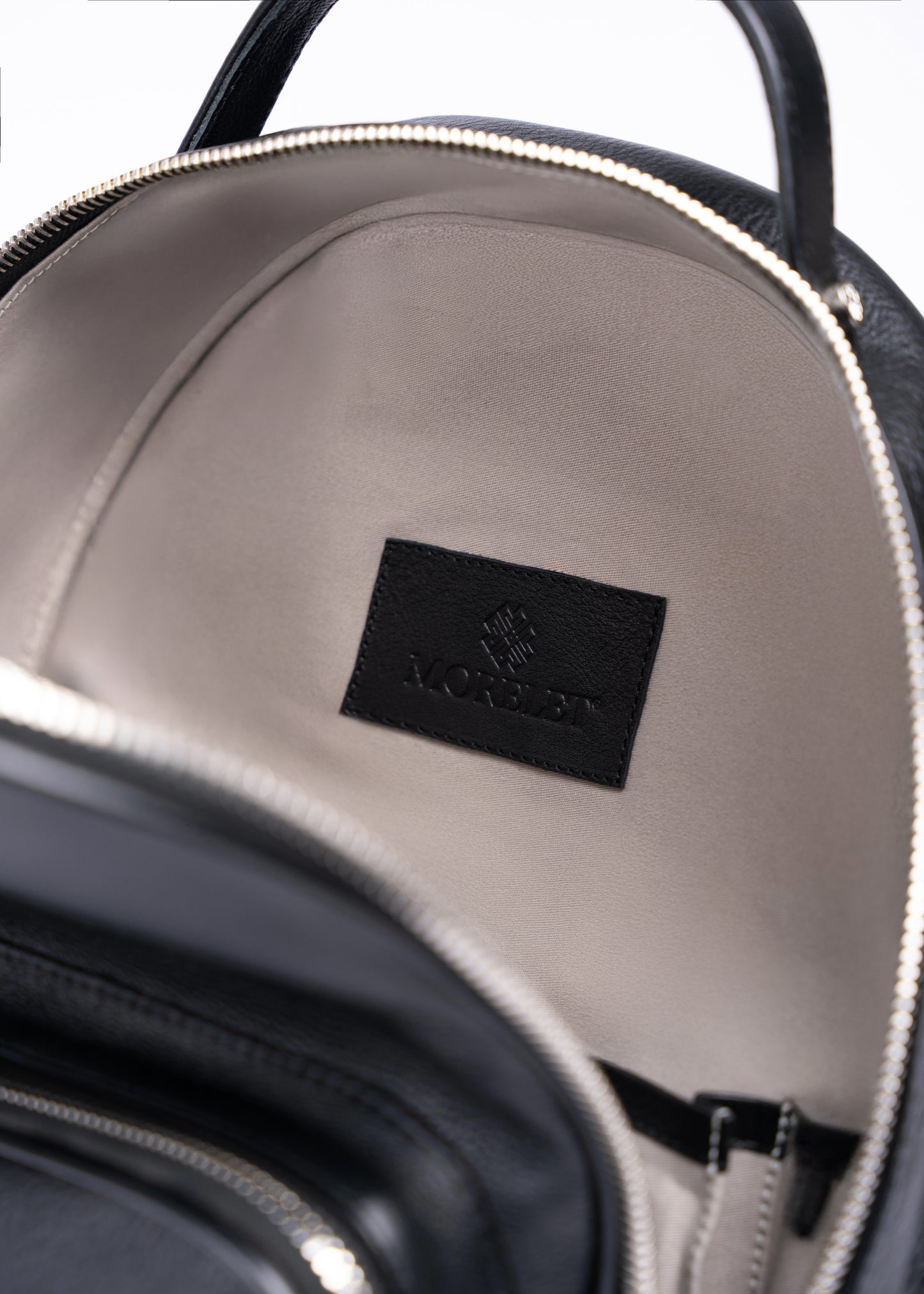 Luxury Leather Backpack Jet Black - MORELET®