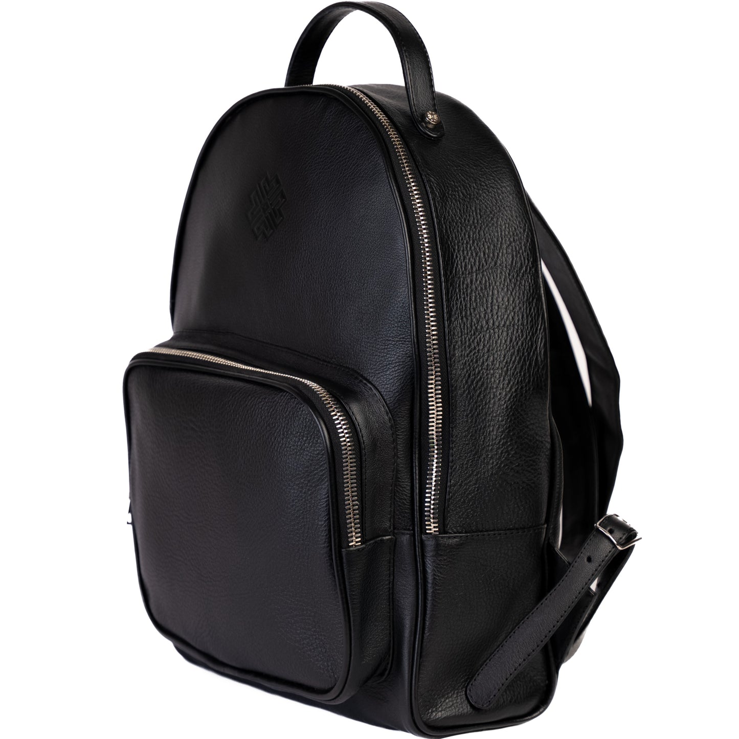 Luxury Leather Backpack Jet Black - MORELET®
