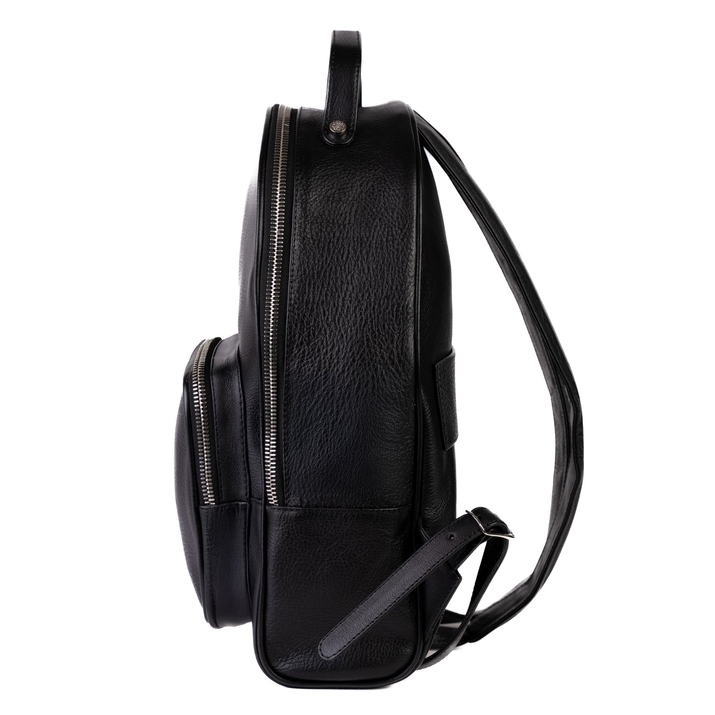 Luxury Leather Backpack Jet Black - MORELET®