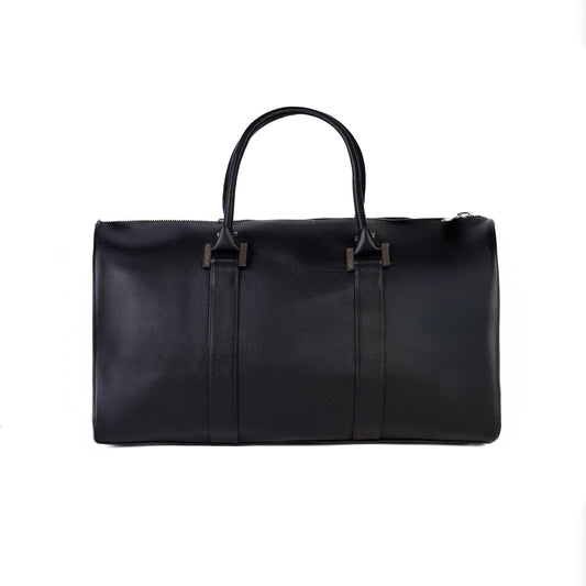 Duffel 55 - Leather Travel Bag Jet Black - MORELET®