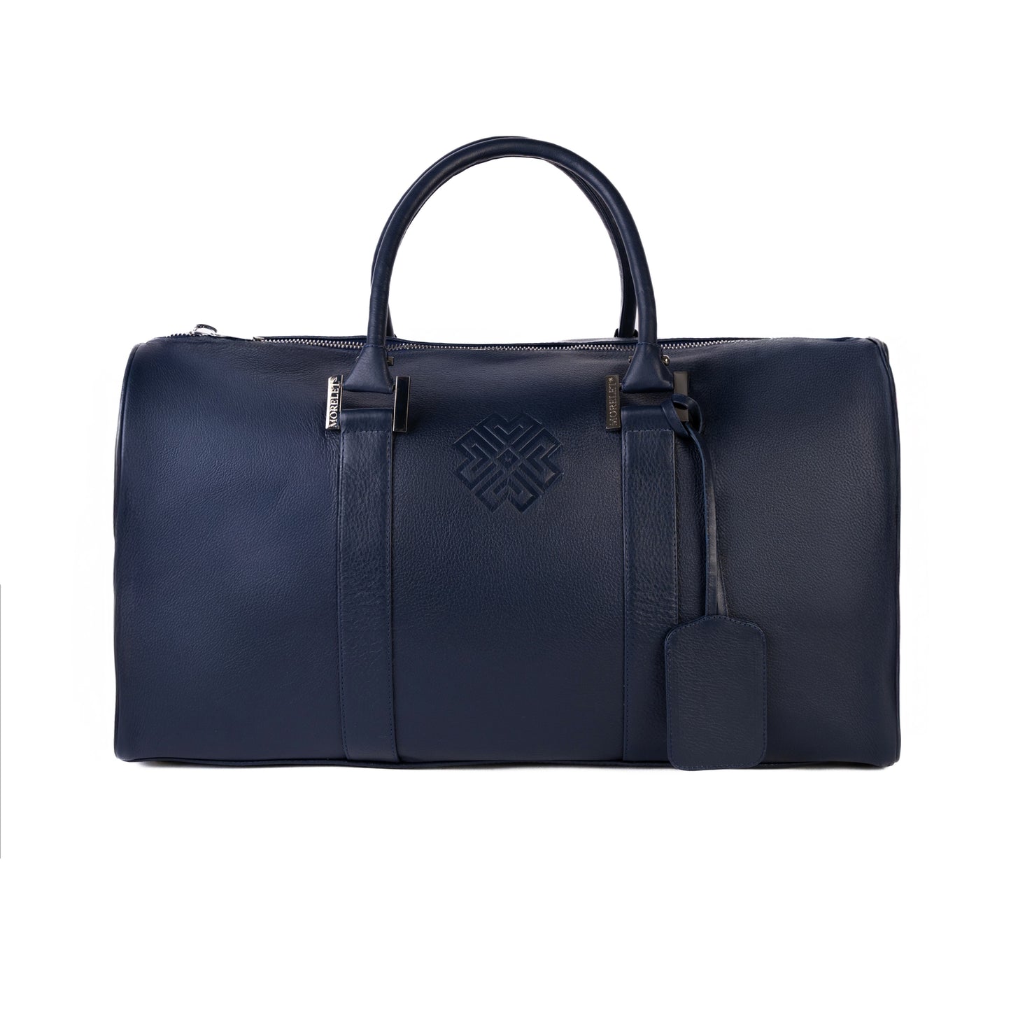 Duffel 55 - Leather Travel Bag Midnight Blue - MORELET®