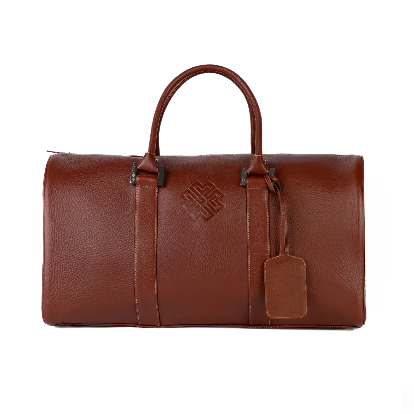 Duffel 55 - Leather Travel Bag Saddle Brown - MORELET®