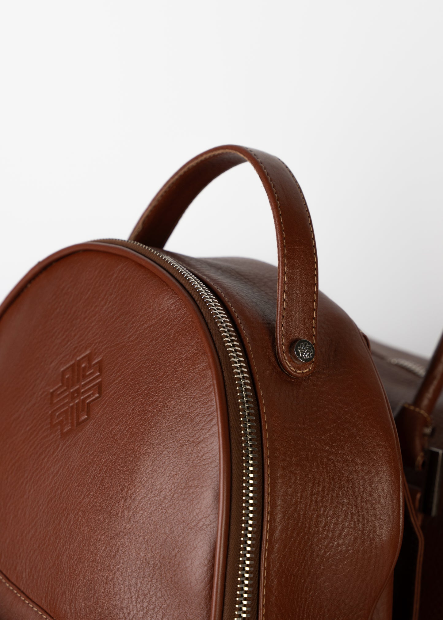 Luxury Leather Backpack Saddle Brown - MORELET®