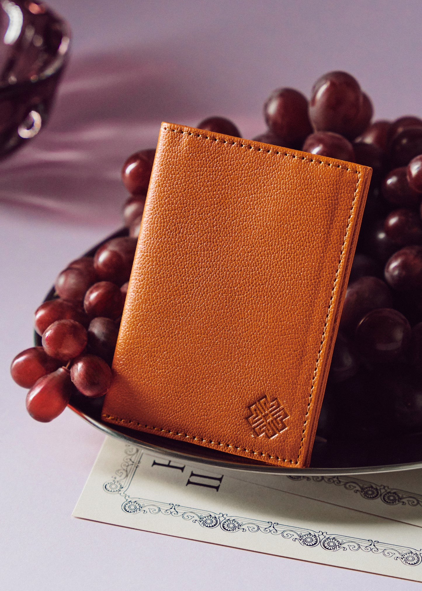 Compact Leather Wallet Orange - MORELET®