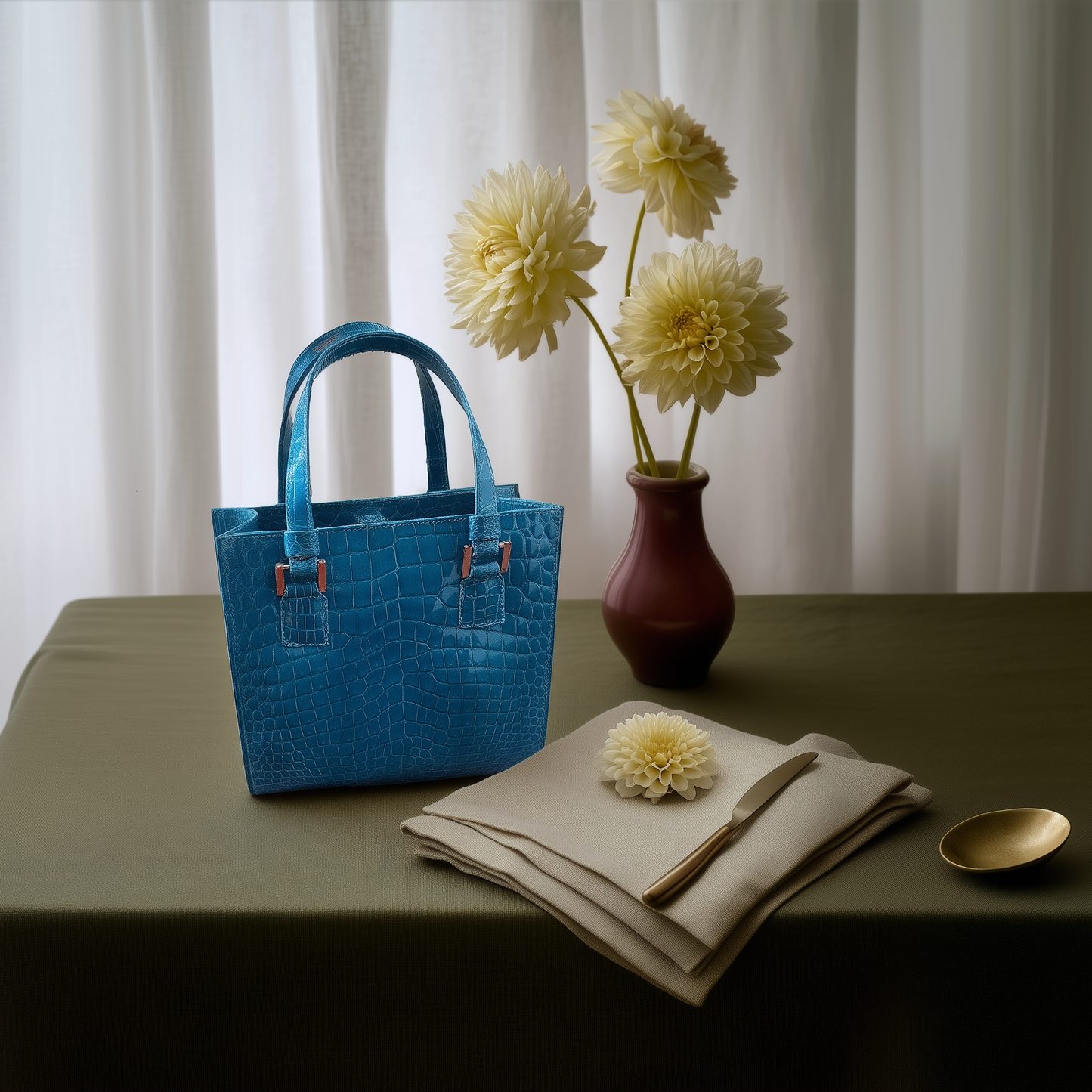 Mini Tote de Cocodrilo