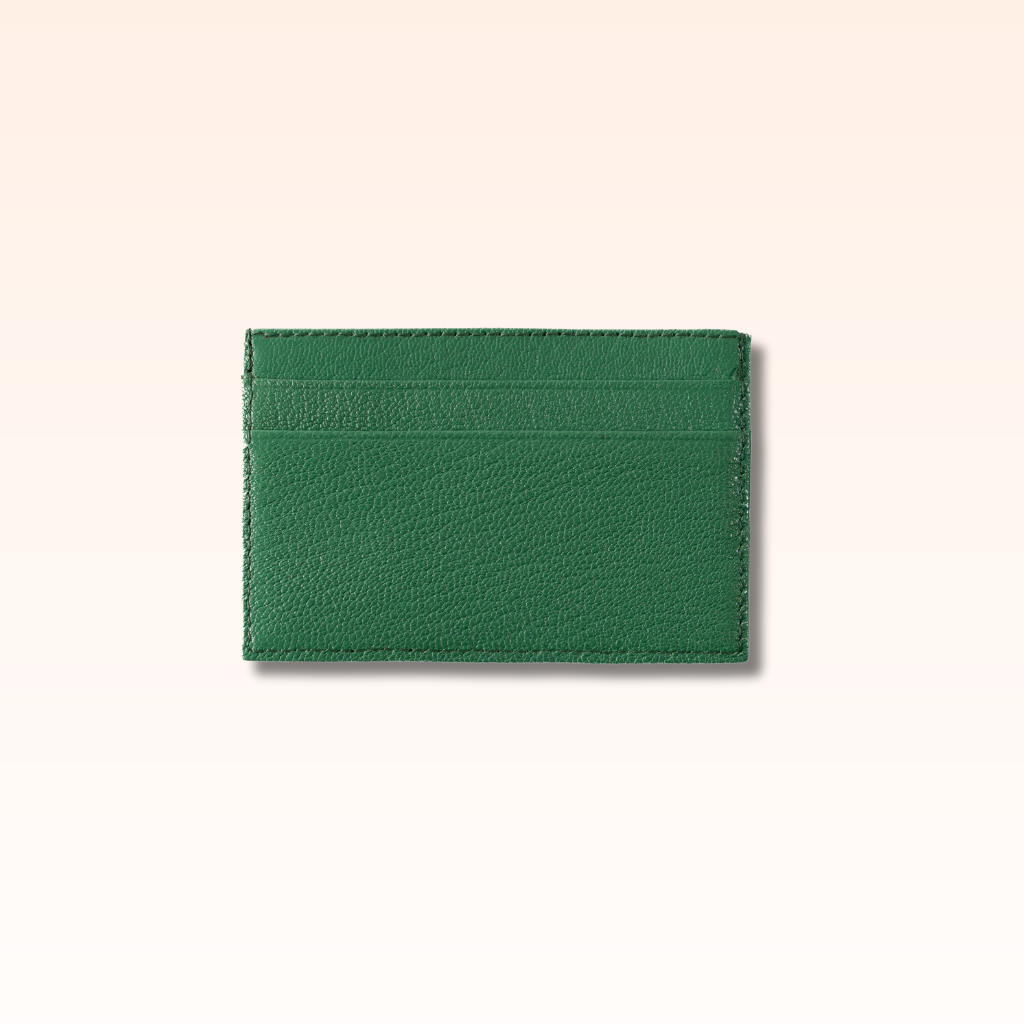 Leather Card Holder Vert - MORELET®